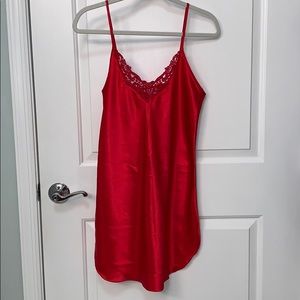Lovely Silky Red Chemise Slip Sleep “Inner Most” S